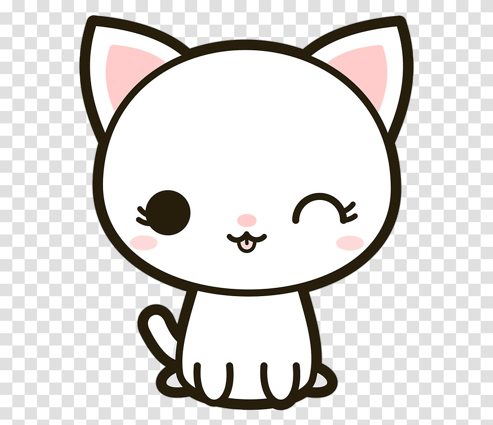 Pink Girls Kawaii Cute Tumblr Dreams Sadness Sad Cute Easy Cat Drawing, Text, Table, Furniture, Stencil Transparent Png