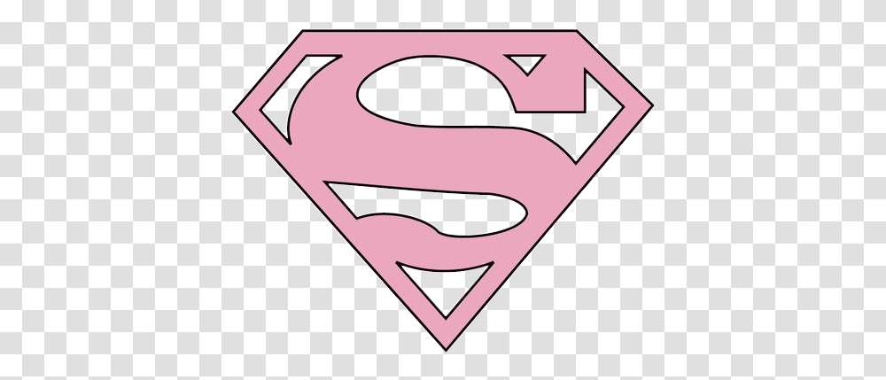 Pink Girly Tumblr Pastel Bynisha Superwoman Logo, Symbol, Trademark, Label, Text Transparent Png