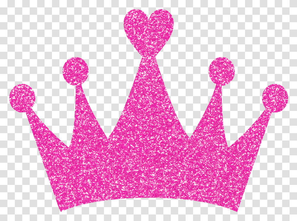 Pink Glitter Glittery Pink Crown, Accessories, Accessory, Jewelry, Tiara Transparent Png
