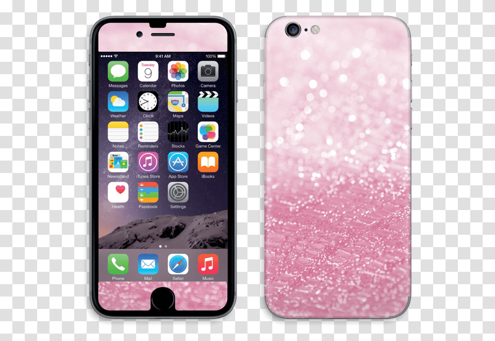 Pink Glitter Skin Iphone 66s Iphone Sve Vrste, Mobile Phone, Electronics, Cell Phone Transparent Png