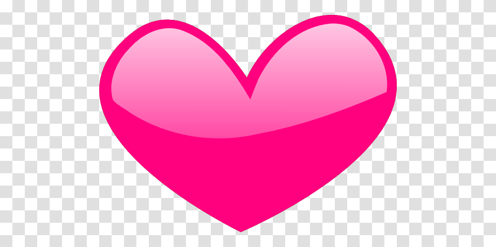 Pink Glossy Heart Clip Art Transparent Png