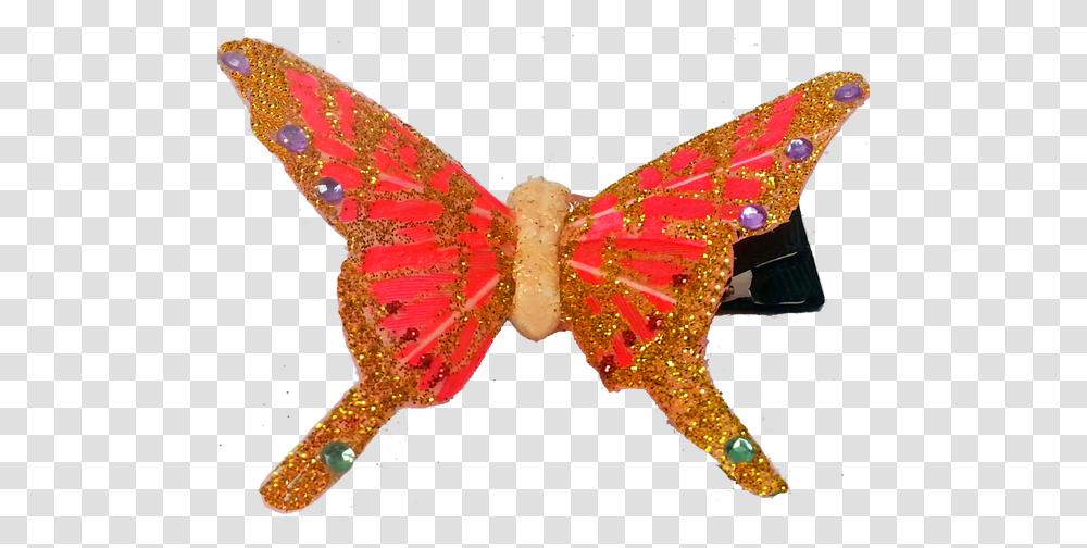 Pink Gold Butterfly Hair Clip Butterfly Clip For Hair, Animal, Invertebrate, Insect, Mammal Transparent Png