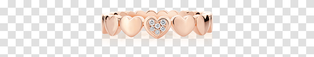 Pink Gold Diamond Heart Eternity Band Ring Earrings, Accessories, Jewelry, Page Transparent Png