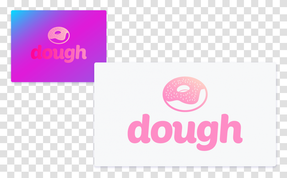 Pink Gradient Design For A Company Called Dough Circle, Logo Transparent Png