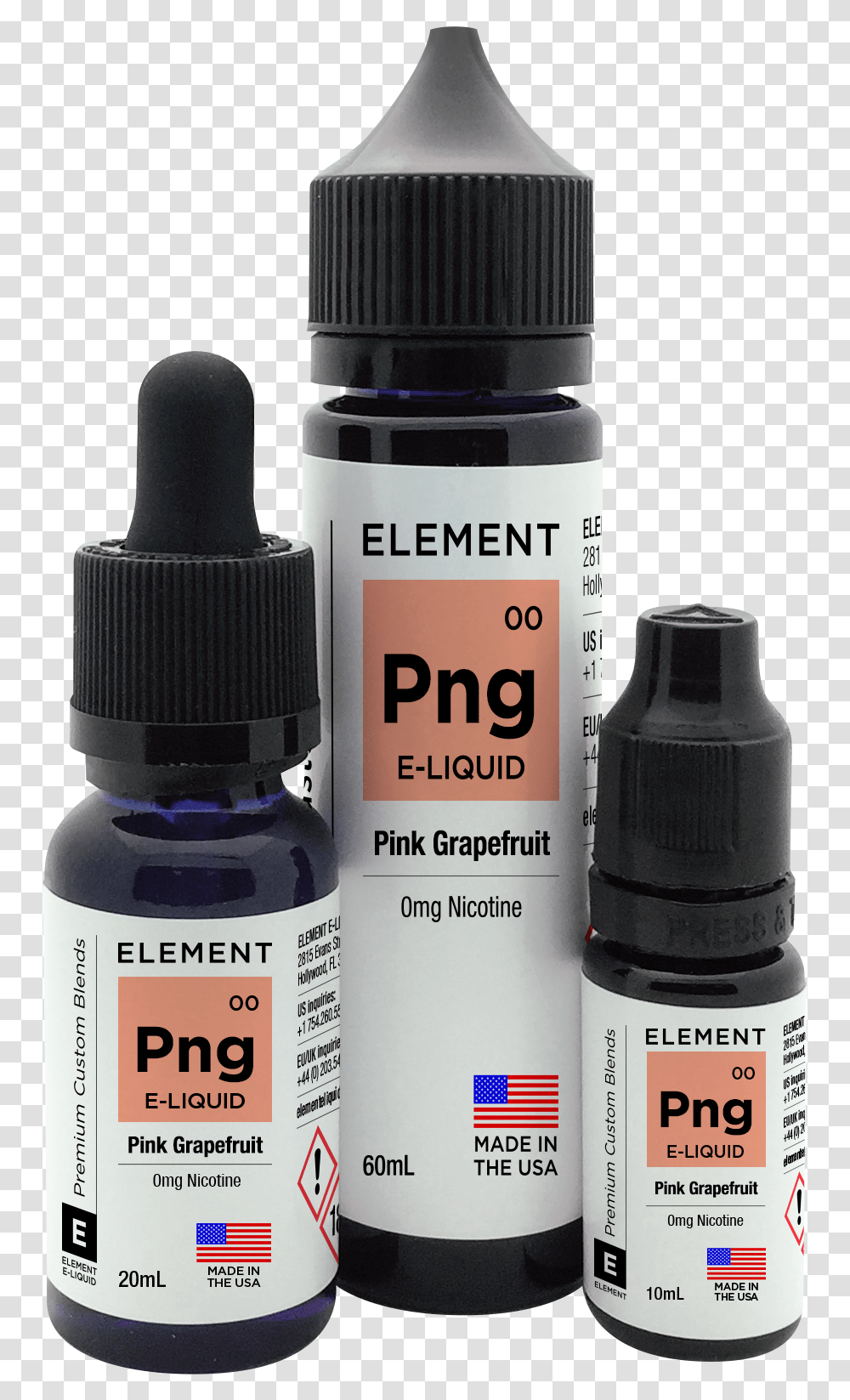 Pink Grapefruit E LiquidClass Lazyload Lazyload Element 60ml E Liquid, Bottle, Ink Bottle, Label Transparent Png