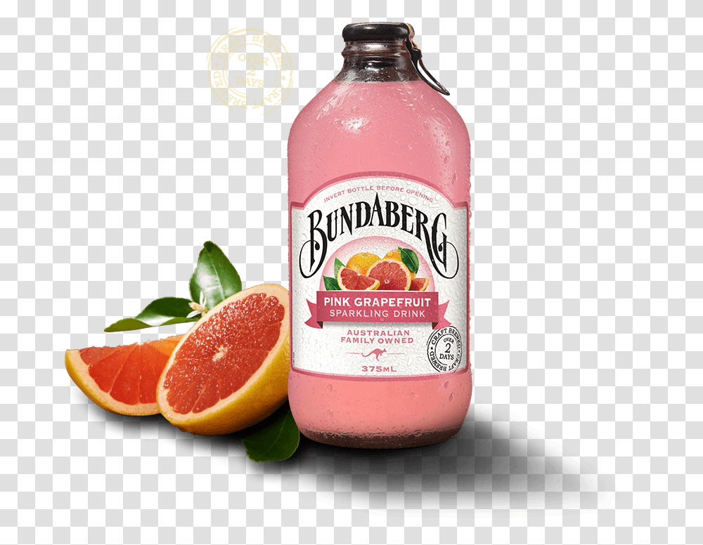 Pink Grapefruit Soft Drink Bundaberg Pink Grapefruit, Citrus Fruit, Produce, Food, Plant Transparent Png