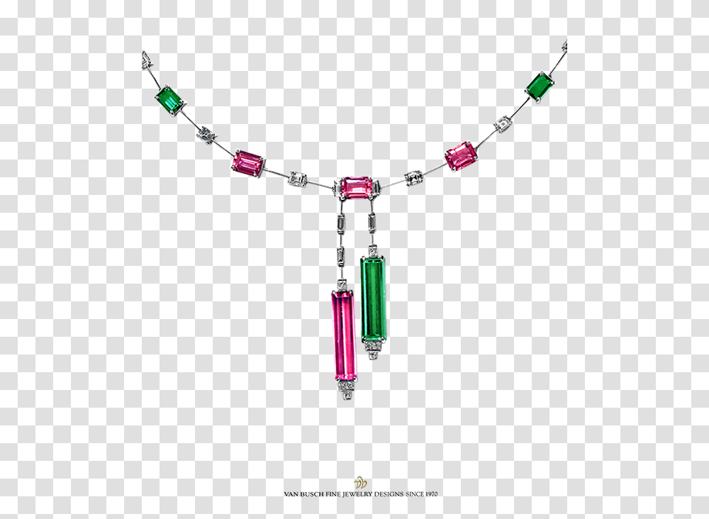 Pink Green Tourmaline And Diamond Necklace Van Busch Necklace, Accessories, Accessory, Bow, Jewelry Transparent Png