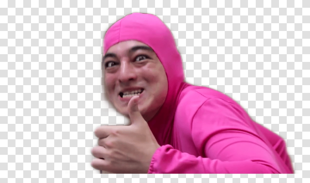 Pink Guy, Apparel, Person, Face Transparent Png