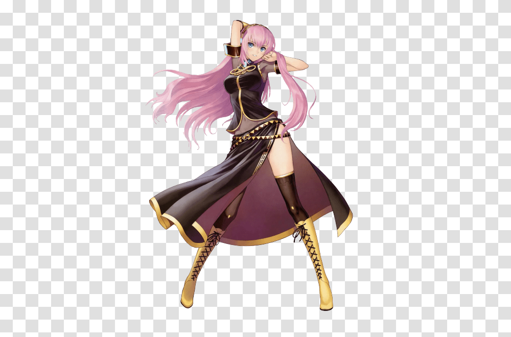 Pink Hair Anime Girl Vocaloid Luka Fictional Character, Clothing, Person, Dance Pose, Leisure Activities Transparent Png