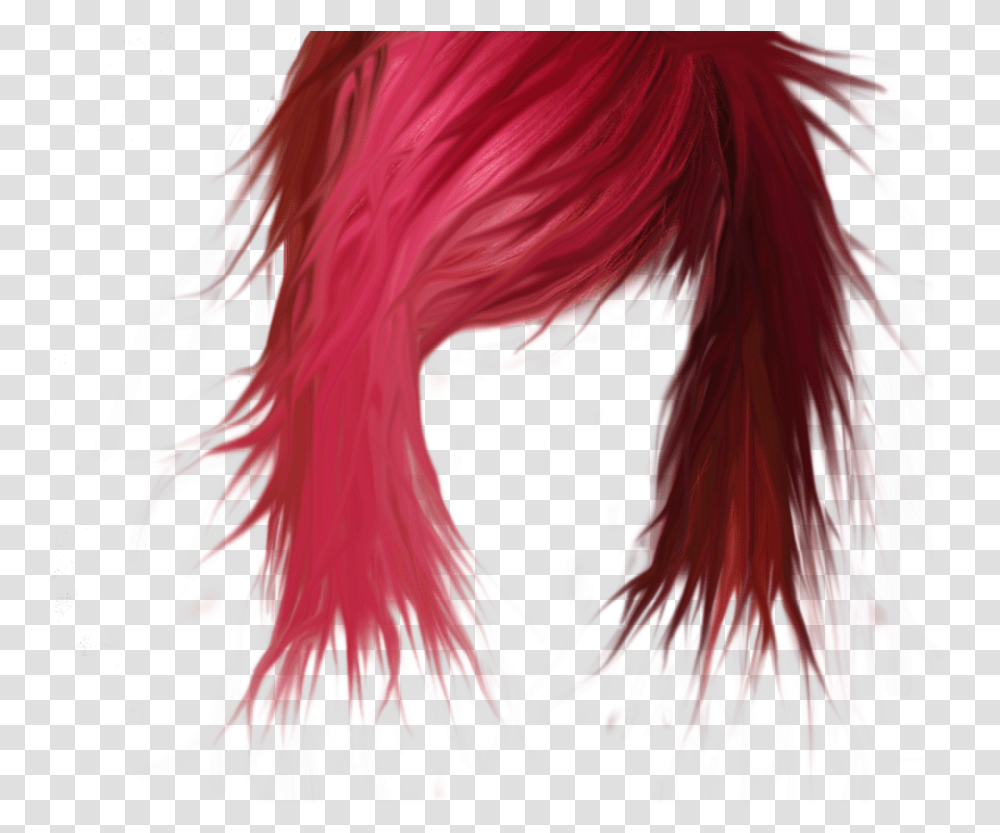 Pink Hair Background Wig, Pattern, Fractal Transparent Png