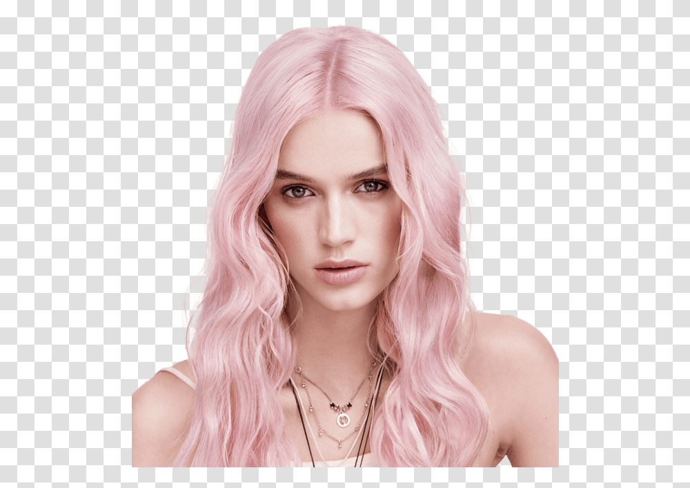 Pink Hair Banner, Wig, Person, Human Transparent Png