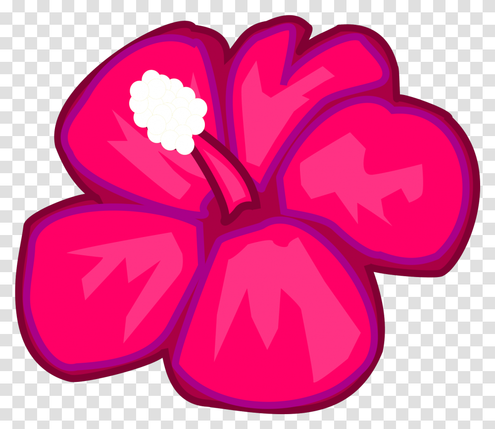Pink Hawaiian Flower Svg Vector Clip Girly, Plant, Blossom, Hibiscus, Petal Transparent Png