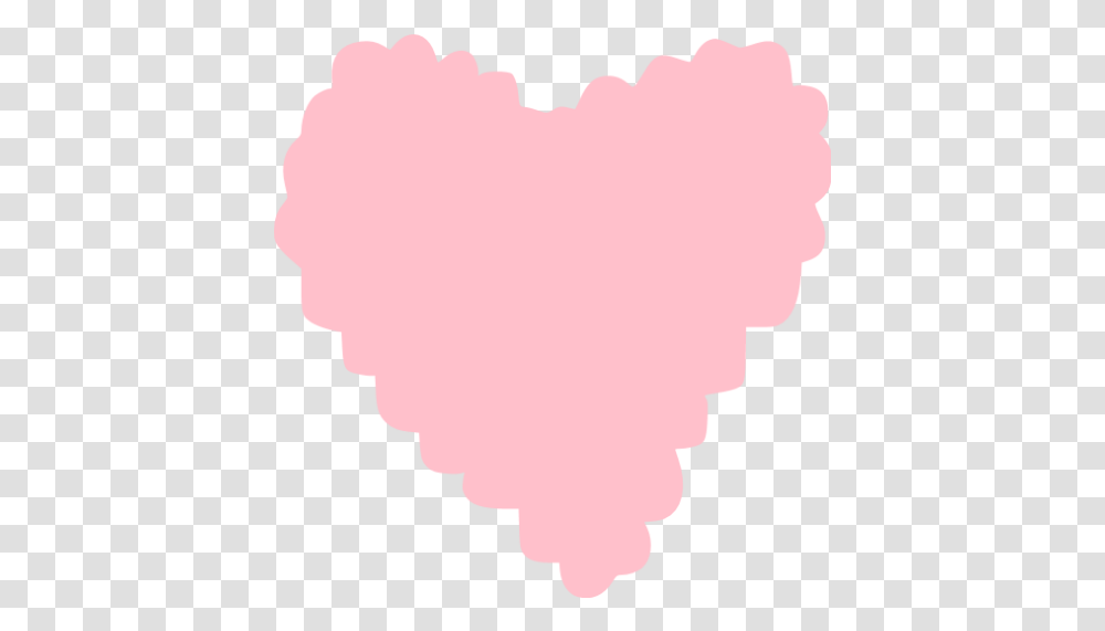 Pink Heart 47 Icon Girly, Plant, Flower, Blossom, Person Transparent Png