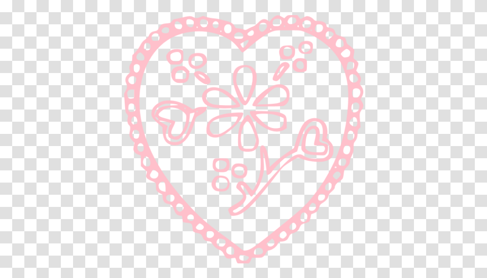 Pink Heart 66 Icon Free Pink Heart Icons Sehwag Chain Gold, Rug, Pattern, Embroidery, Maroon Transparent Png
