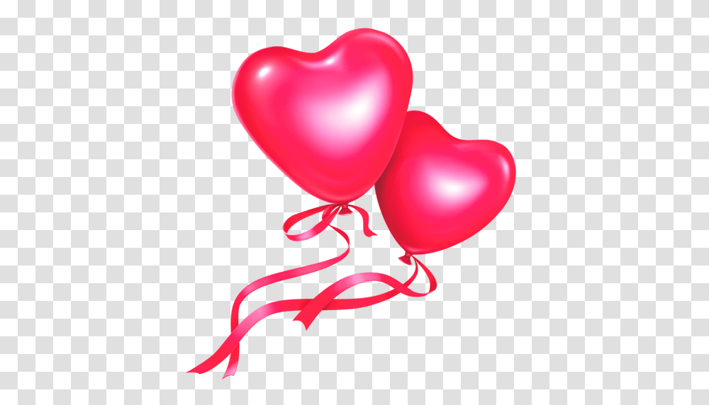 Pink Heart Balloons Transparent Png