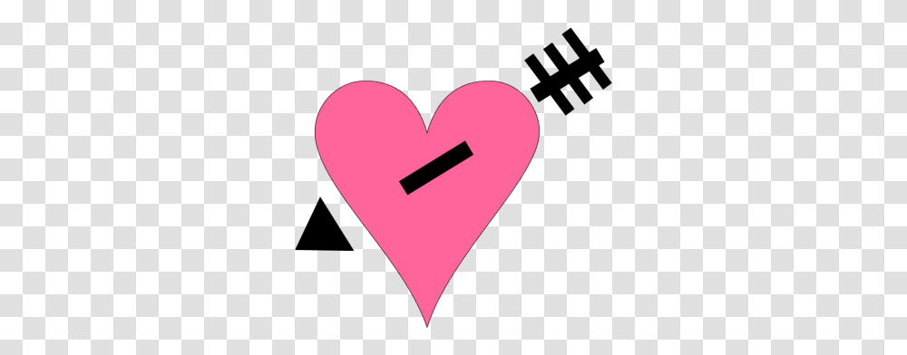 Pink Heart Black Arrow Valentine Clip Art Arrows Infinity Transparent Png