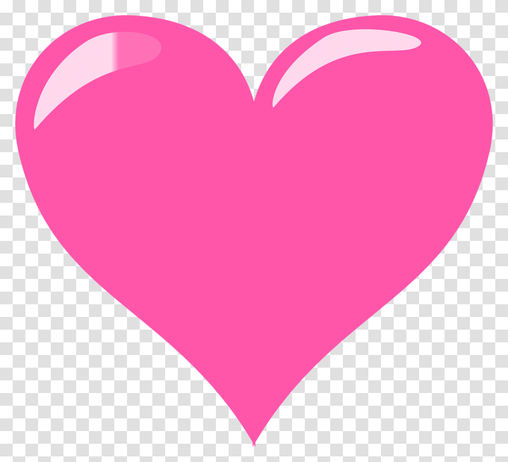 Pink Heart Clipart, Balloon, Cushion, Pillow Transparent Png