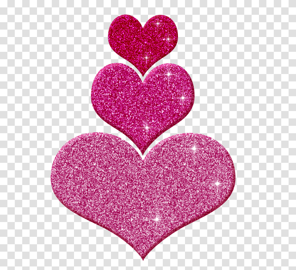 Pink Heart Clipart Pink Glitter Heart, Light, Cushion, Purple Transparent Png