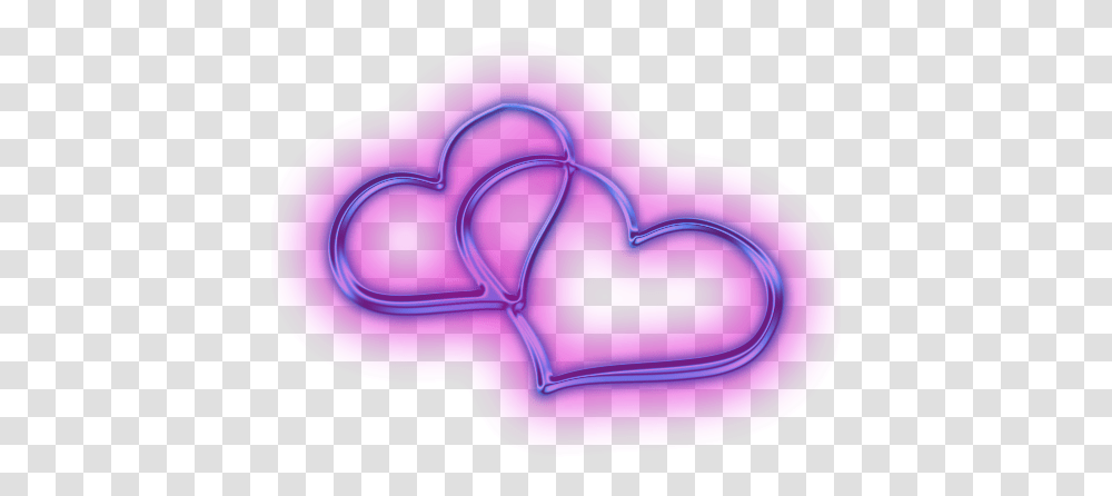 Pink Heart Clipart Stickpng Neon Purple Icon, Platinum Transparent Png