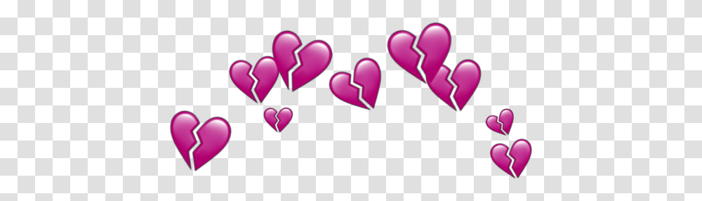 Pink Heart Crown Heartcrown Tumblr Aesthetic Blue Broken Heart, Purple, Light, Rubber Eraser Transparent Png