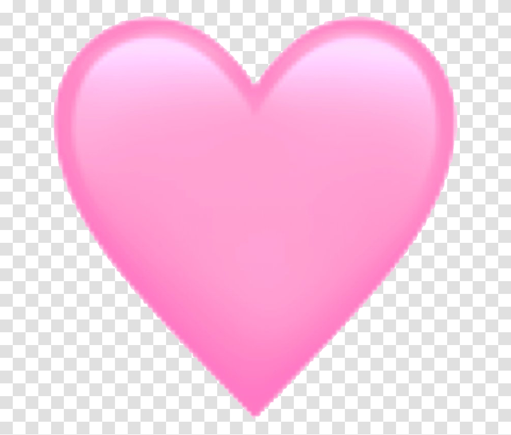 Pink Heart Emoji Background Pastel Pink Heart Emoji, Balloon, Cushion Transparent Png