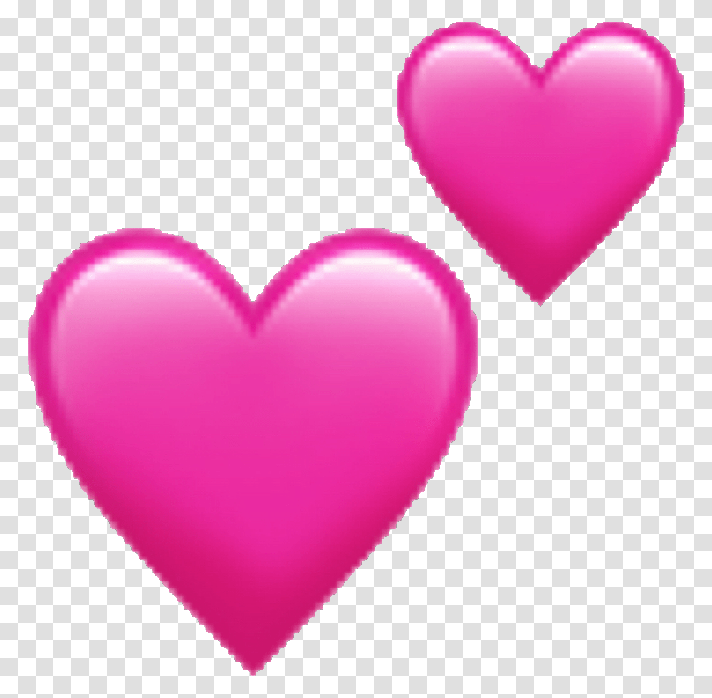 Pink Heart Emoji Clipart Download Pink Heart Emoji, Balloon, Cushion Transparent Png