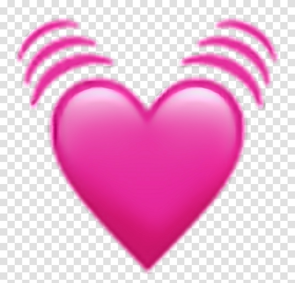 Pink Heart Emoji Emoji Heart Pink, Balloon, Rose, Flower, Plant Transparent Png