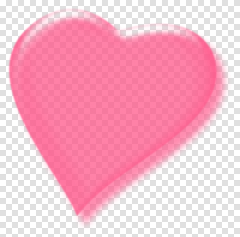 Pink Heart Emoji Hnh Tri Tim 3d, Balloon, Pillow, Cushion, Plectrum Transparent Png