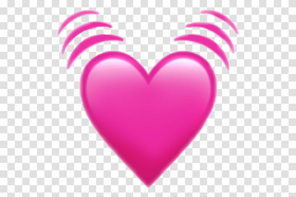 Pink Heart Emoji Image Pink Heart Emoji, Balloon, Cushion Transparent Png