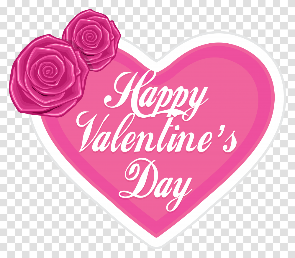 Pink Heart Happy Valentines Day, Text, Ketchup, Food, Sweets Transparent Png