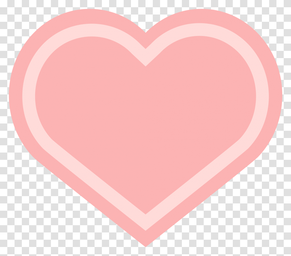 Pink Heart Icon 2 Image Heart, Rug, Cushion Transparent Png
