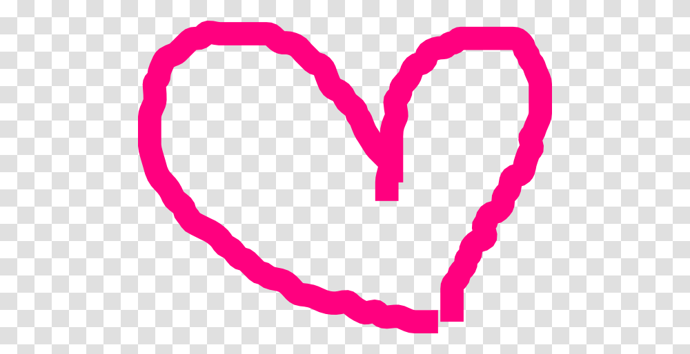 Pink Heart Outline Clipart, Label, Person, Ball Transparent Png