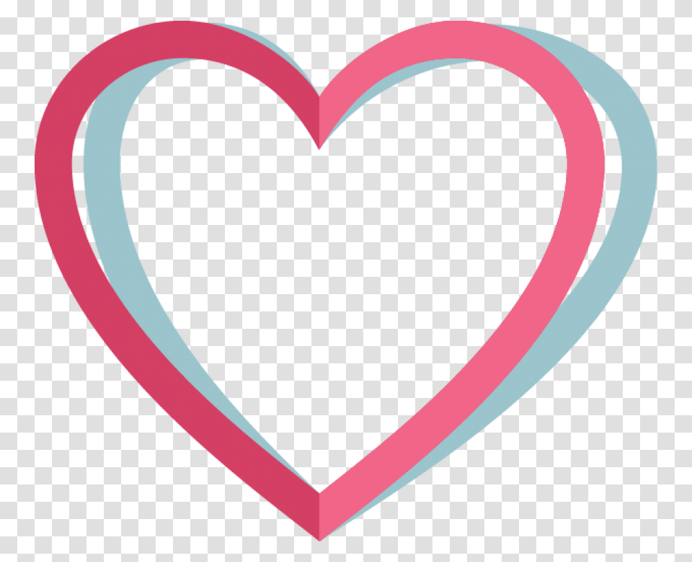 Pink Heart Outline Image Free Pink Heart, Rug, Cushion, Label Transparent Png