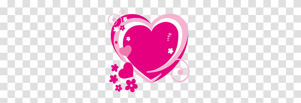 Pink Heart, Purple, Cupid Transparent Png