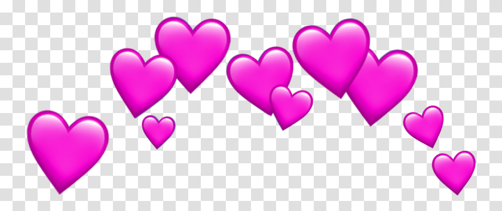Pink Heart Tumblr Hearts Sticker Emojis Iphoneemoji Blue Heart Crown, Dating, Light, Purple Transparent Png
