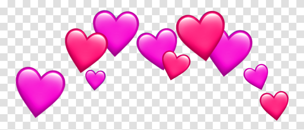 Pink Heart Tumblr Hearts Sticker Emojis Iphoneemoji Heart Crown, Purple, Dating Transparent Png