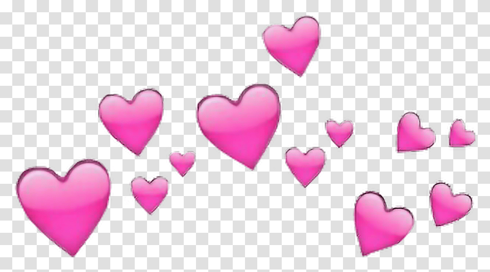 Pink Hearts Emoji Clip Art Library Stock Pink Heart Emoji Crown, Cushion, Pillow, Flower, Plant Transparent Png