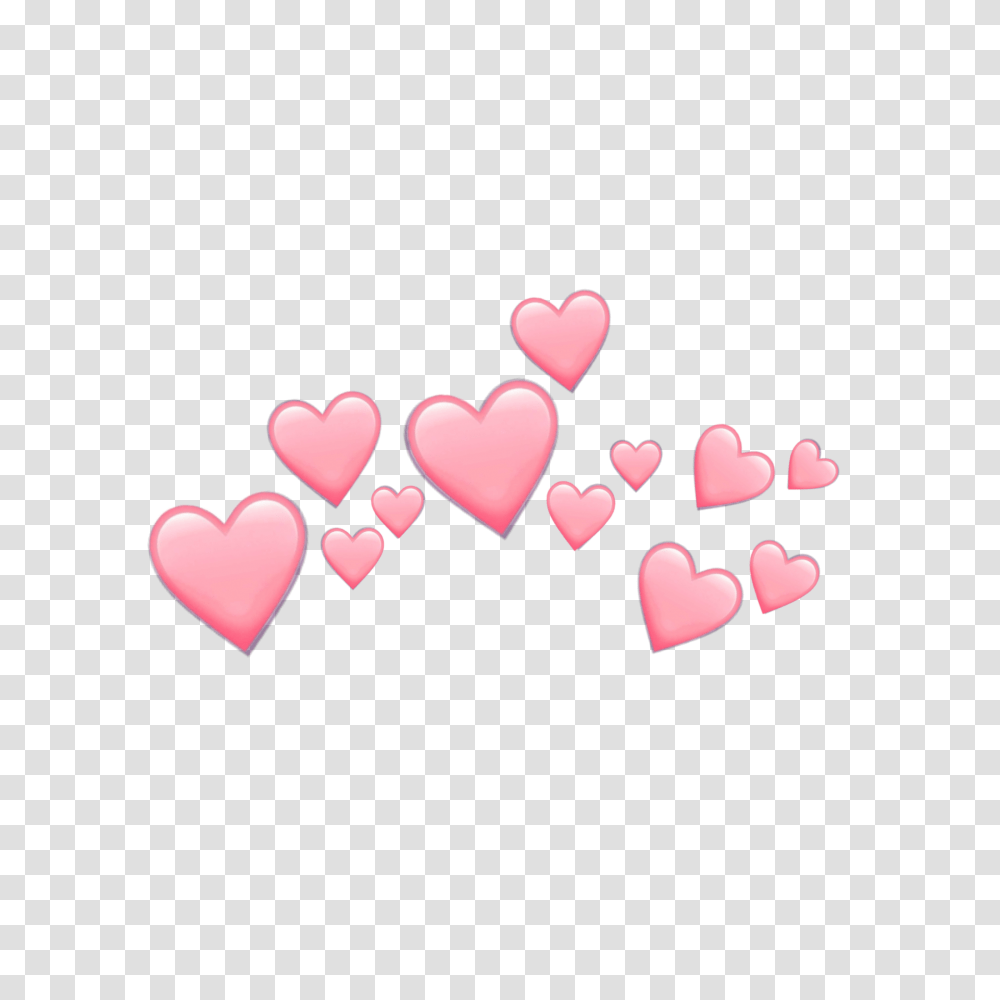 Pink Hearts Emoji Pinkemoji Heart Green Heart Emoji, Petal, Flower, Plant Transparent Png