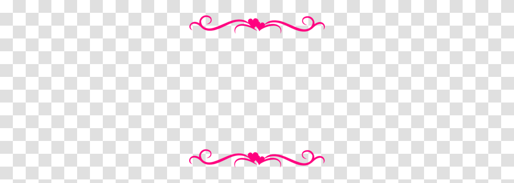 Pink Hearts Top Bottom Border Clip Art, Plant, Logo Transparent Png