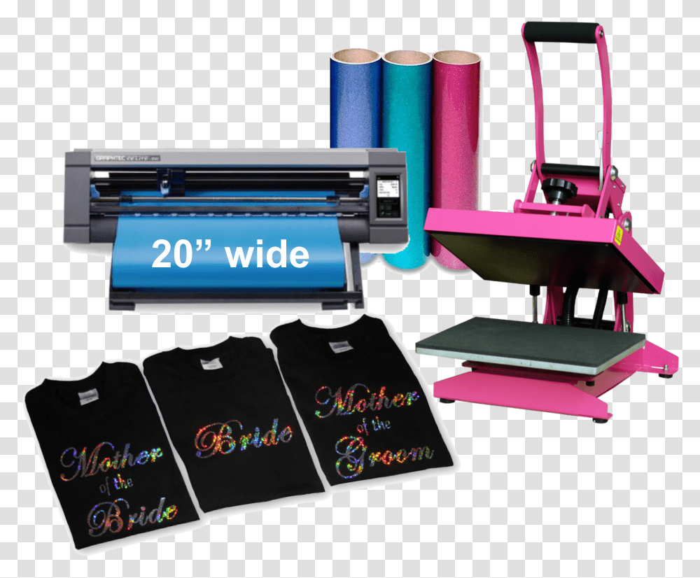 Pink Heat Press, Machine, Printer Transparent Png