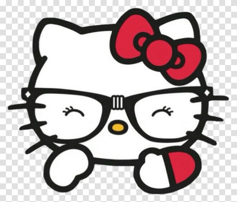 Pink Hello Kitty Face Clipart Hello Kitty Head, Label, Goggles, Accessories Transparent Png