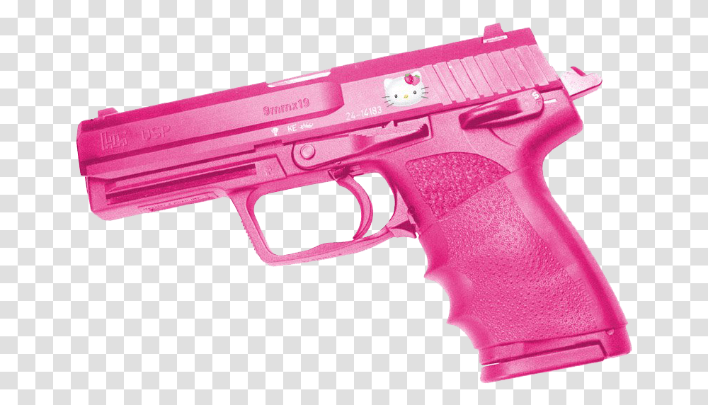 Pink Hello Kitty Gun, Weapon, Weaponry, Handgun Transparent Png