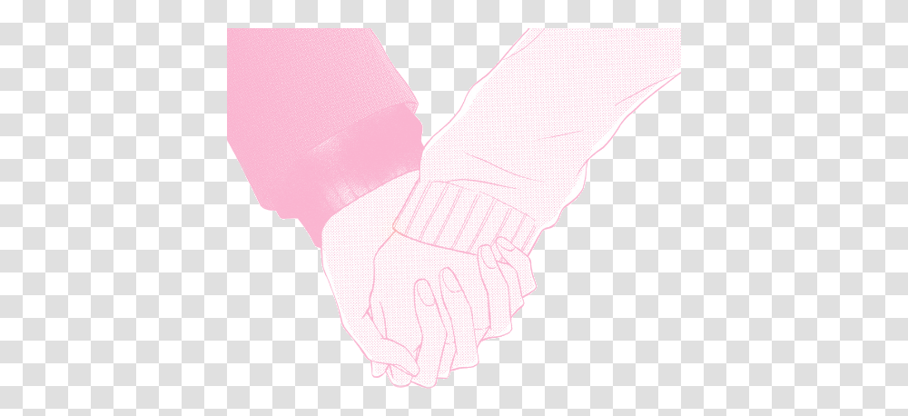 Pink Holding Hands Pink Aesthetic, Person, Human Transparent Png