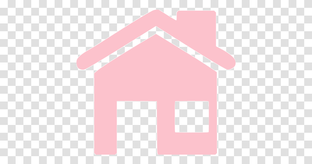 Pink Home 5 Icon Home Icon Pink, Label, Text, Mailbox, Wood Transparent Png