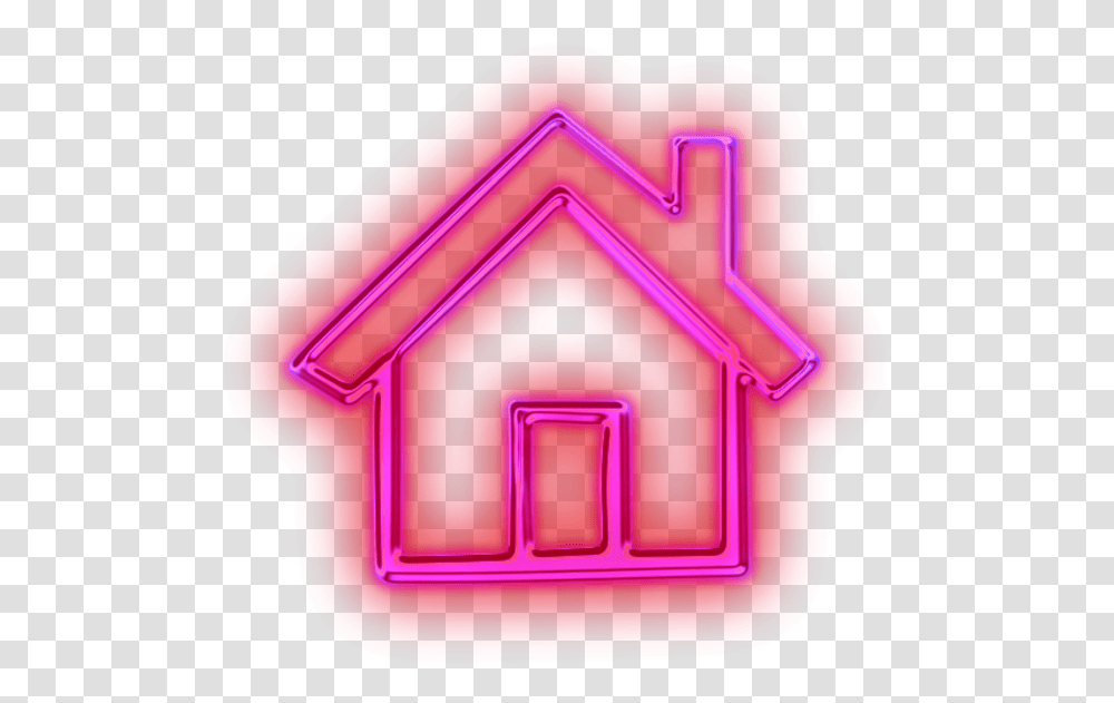 Pink Home Button, Mailbox, Letterbox, Housing, Building Transparent Png