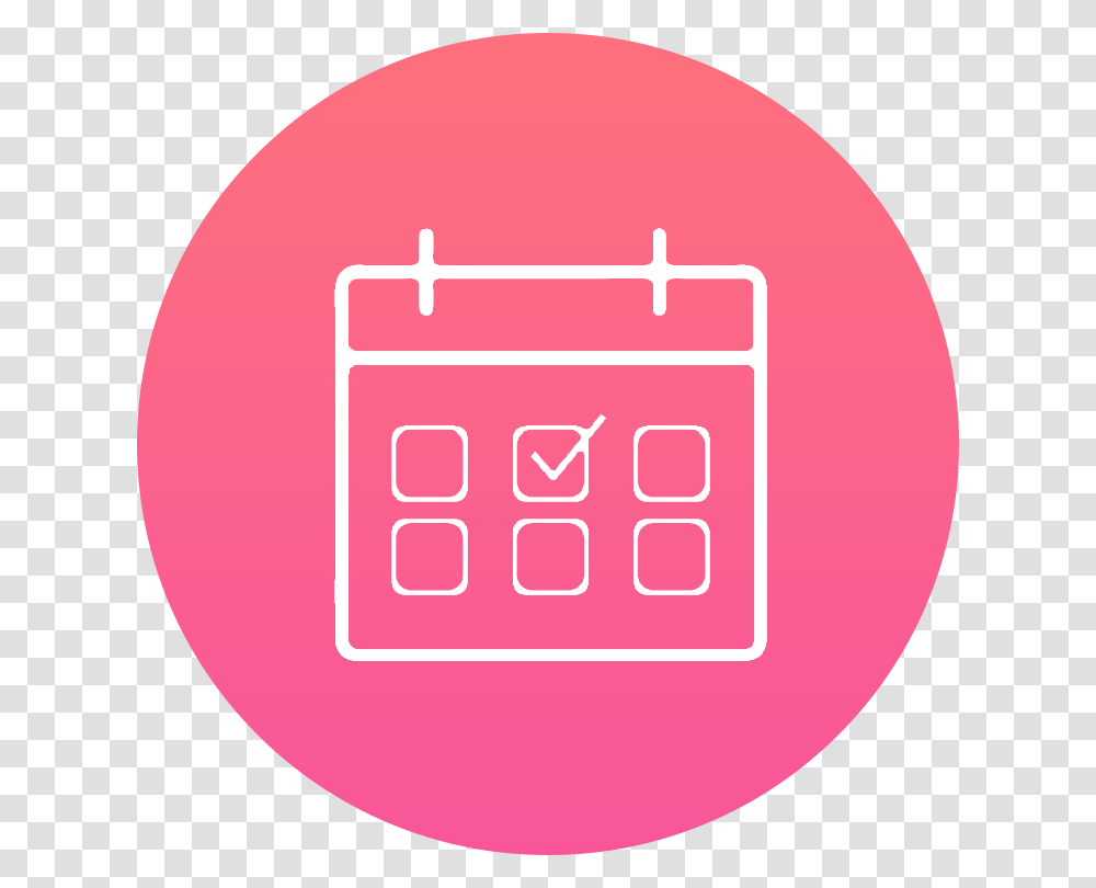 Pink Icon Date, Number, Security Transparent Png