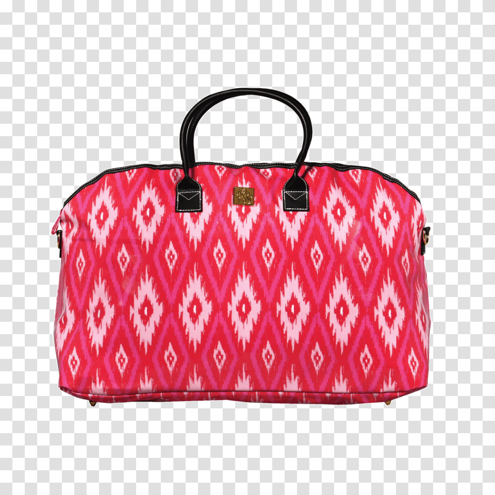 Pink Ikat Duffle Bag, Accessories, Accessory, Handbag, Purse Transparent Png