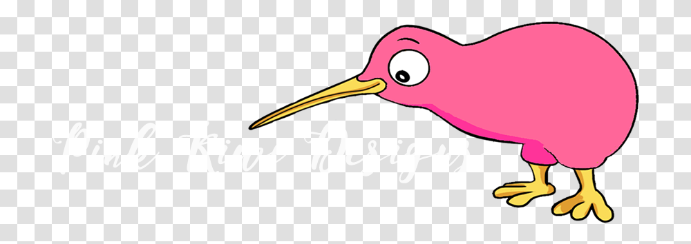 Pink Kiwi Designs Cartoon Kiwi Bird Drawing Easy, Animal, Beak, Clothing, Apparel Transparent Png