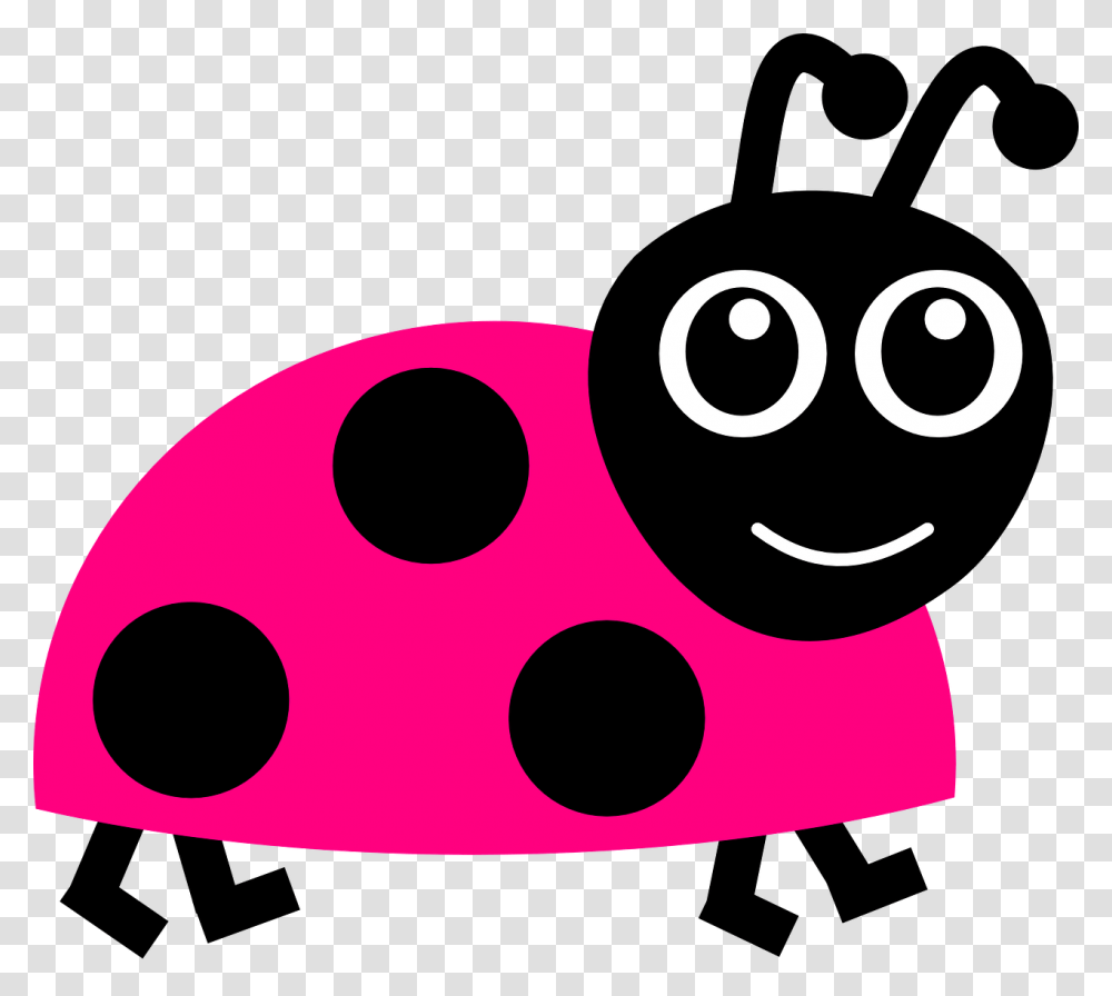 Pink Lady Bug Clipart, Stencil, Pillow, Cushion, Wasp Transparent Png
