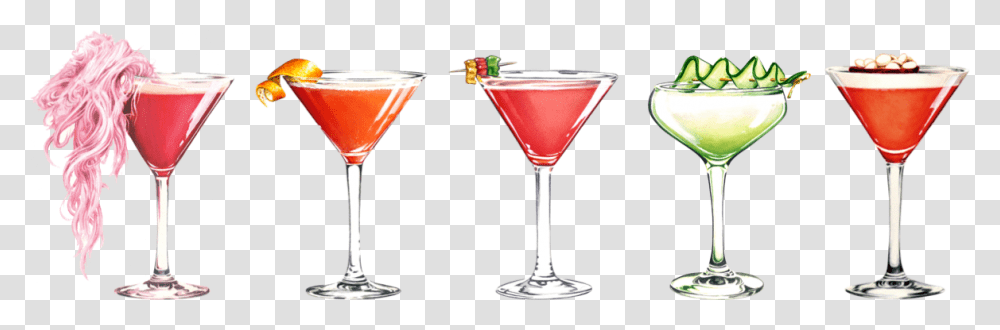Pink Lady, Cocktail, Alcohol, Beverage, Martini Transparent Png